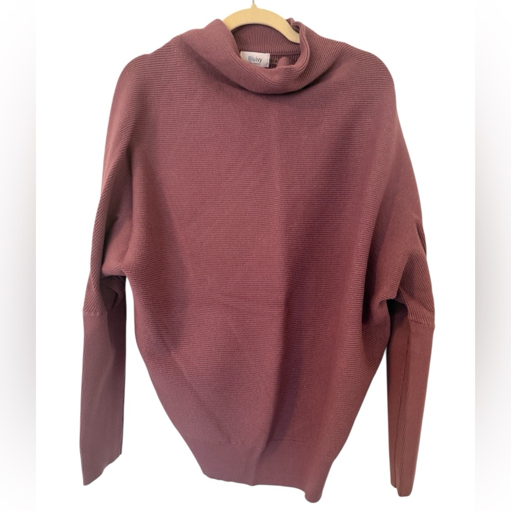 Bluivy Comfy Pullover Sweater in Mauve Size M/L
